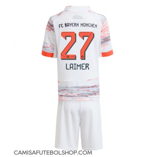 Camisa de time de futebol Bayern Munich Konrad Laimer #27 Replicas 2º Equipamento Infantil 2025-26 Manga Curta (+ Calças curtas)